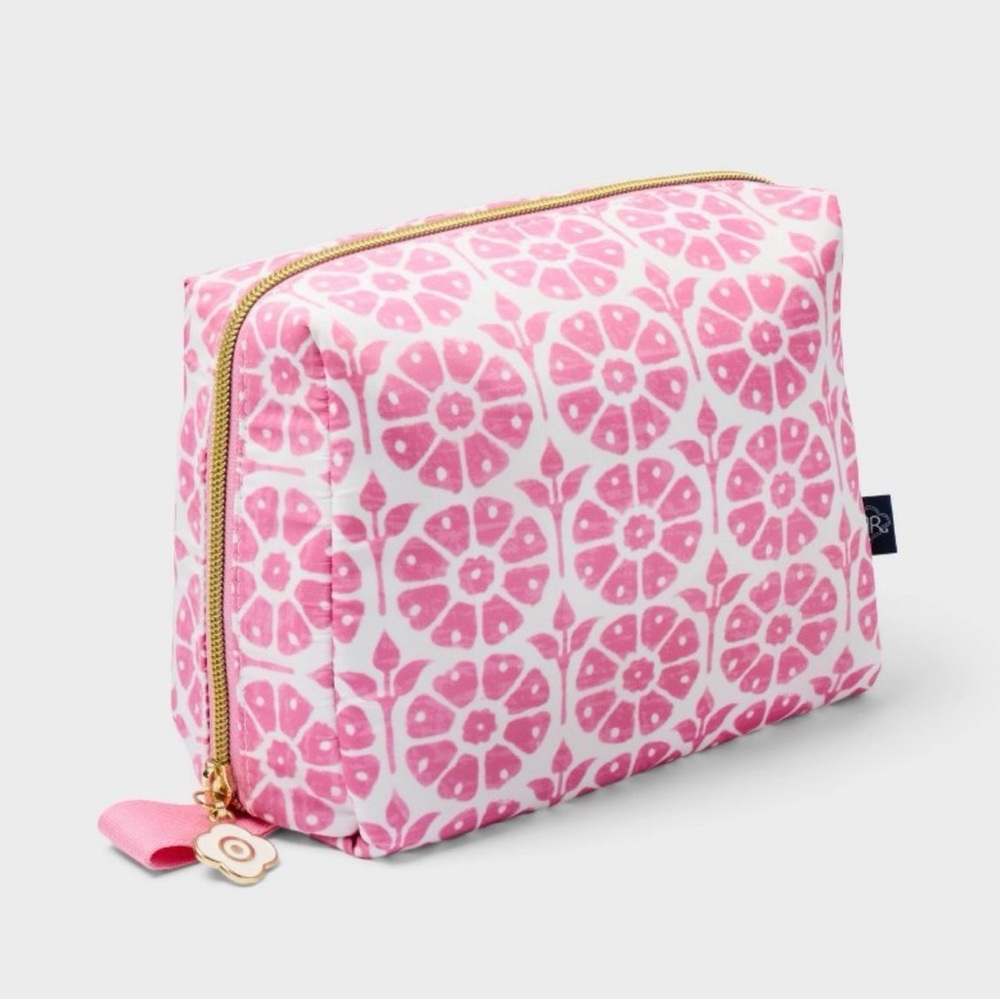Roller Rabbit x Target Pink Floral Medallion Cosmetic Pouch